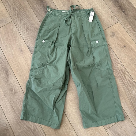 Pilcro x Anthropologie Slouchy Fit Surplus Cargo Pants in Green Size 25 NWT - Picture 3 of 9